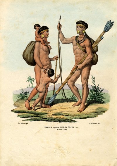 Botocudo Indians, 1863-79 by Raimundo Petraroja